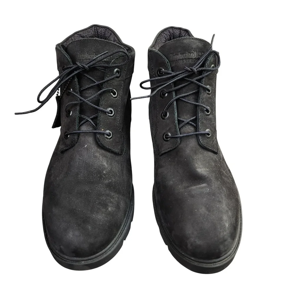 Timberland Waterproof Black Suede Lace‎ Up Chukka Boots Mens Size 12 A17C9